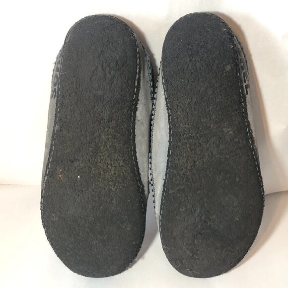 SOREL Falcon Ridge II Slippers Men's Size 12 Gray Black Sherpa Lining Shoe - Picture 3 of 11